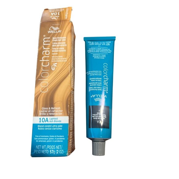 Wella Color‎ Charm Demi-Permanent Hair Color 10A Lightest Ash Blonde 2 oz Tube - Picture 3 of 4